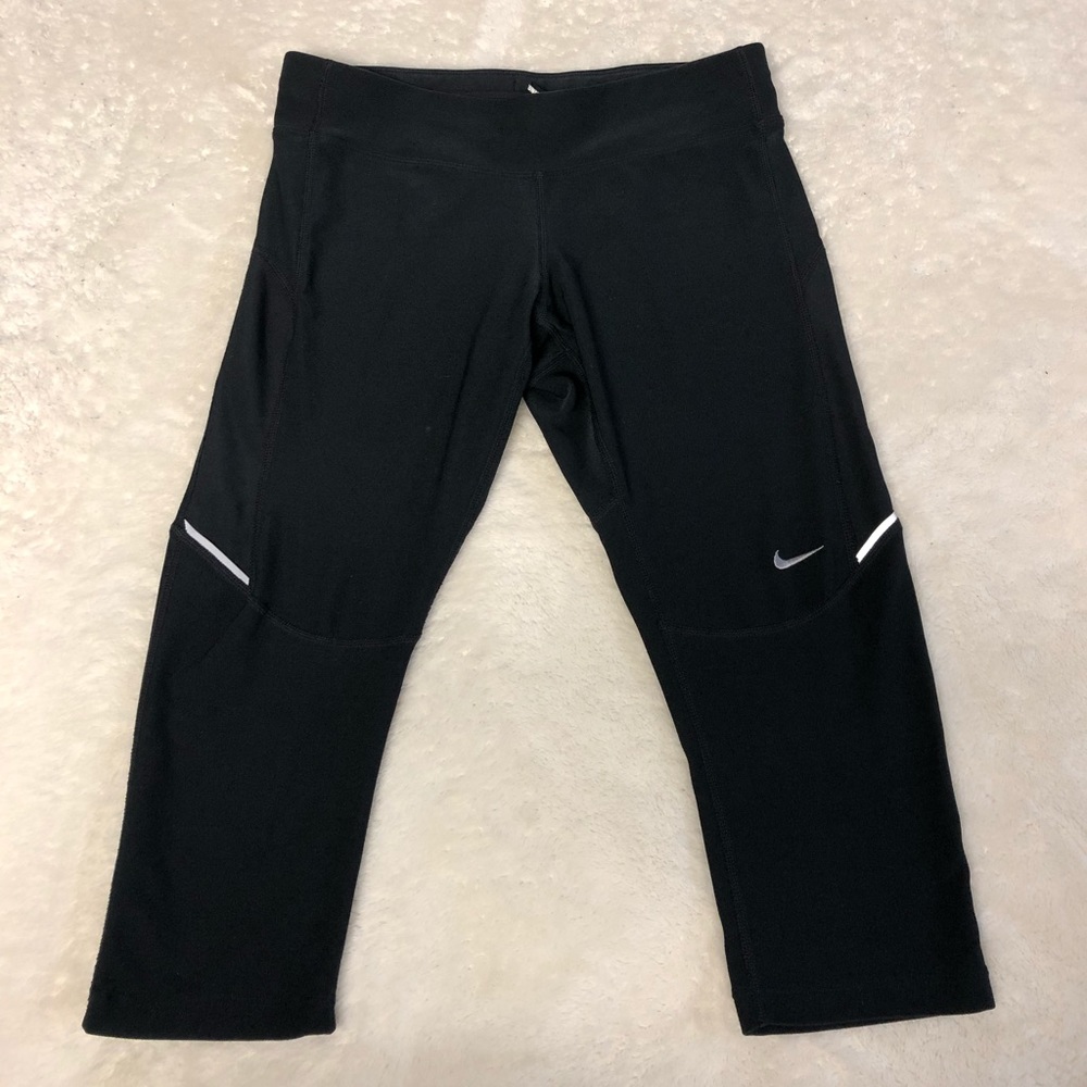 Nike Dri-Fit Black Running Capri Pants